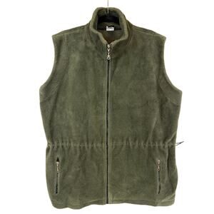 Vintage Y2K Early Winters Green Zip Up Vest Size XL Made Canada